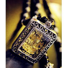 泰國佛牌掛鏈項鏈 真金黑瑪瑙與琺瑯扣的靈性之美